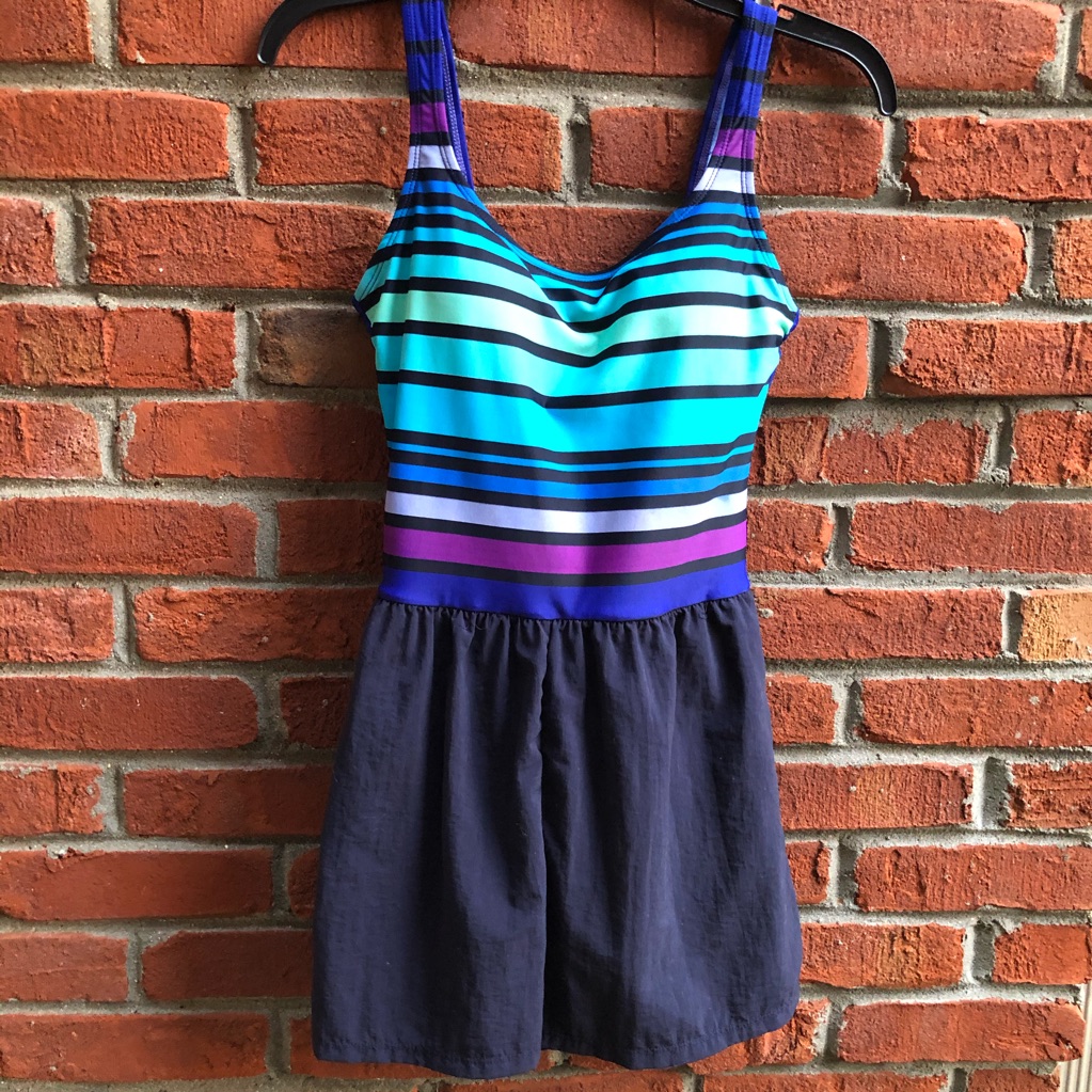 Vintage Cazimi One Piece Swimsuit Shorts Style 8